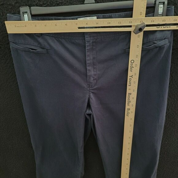 Calvin Klein Womens Corduroy Pants Blue Size 10 Cotton Blend Stretch Pockets - Picture 3 of 12